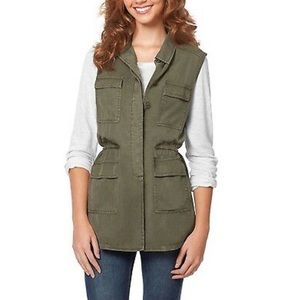 Buffalo army green tunic vest
